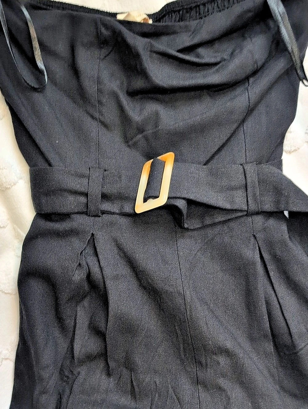 Monteau Los Angeles Black Wide Leg Jumpsuit Size Small Like New - Picture 3 of 11